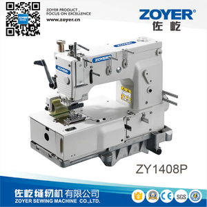 ZY 1408P Zoyer 8-Aguja Cama plana de doble cadena de la cadena Máquina de coser