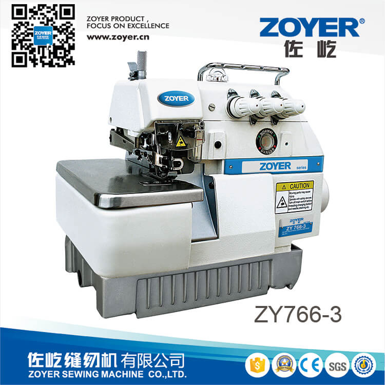 ZY766-3 Máquina de coser de Overlock de Súper Alta Rase de 3 hilo Zoyer