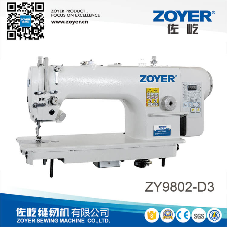 Zy9802-D3 Zoyer Drive Auto Trimmer LockStitch Máquina de coser (material de alimentación de la aguja)