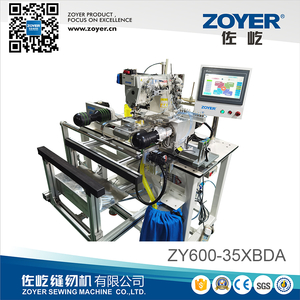 ZY600-35XBDAMáquina de coser automática de alta eficiencia con puntada cubierta diseñada para dobladillo inferior de camisetas
