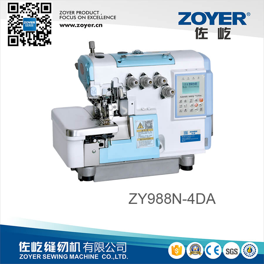 ZY988N-4DA Máquina de coser computarizada de alta velocidad de Mecatronics de alta velocidad