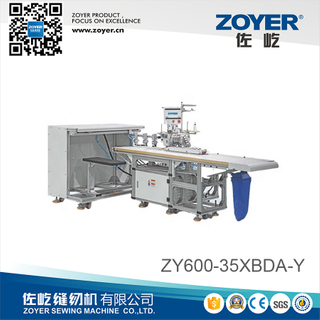 ZY600-35XBDA-Y ZOYER Dobladora automática de dos agujas, mangas y parte inferior