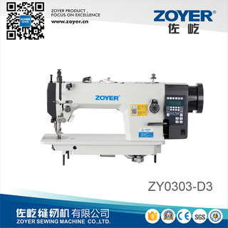 ZY0303-D3 ZOYER Top de servicio pesado con máquina de coser de bloqueo de trimmer automático de alimentación inferior